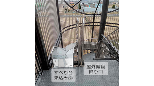 最上階の踊場から撮影